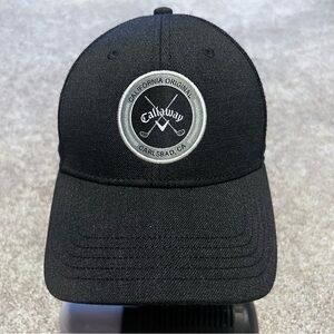 💚Callaway Carlsbad, CA black snap back hat
